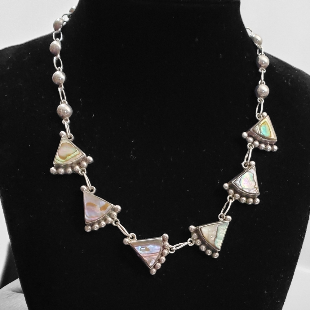 Vtg. Hecko En Mexico 925 URD Necklace